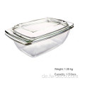 1,5 l Rechteckglas Backware mit Deckel